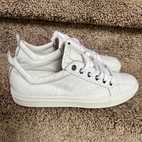 Mezlan Leggera Men\'s White Snake Skin Sneaker Shoes main image 5